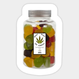 Night Night CBD Gummies Sticker